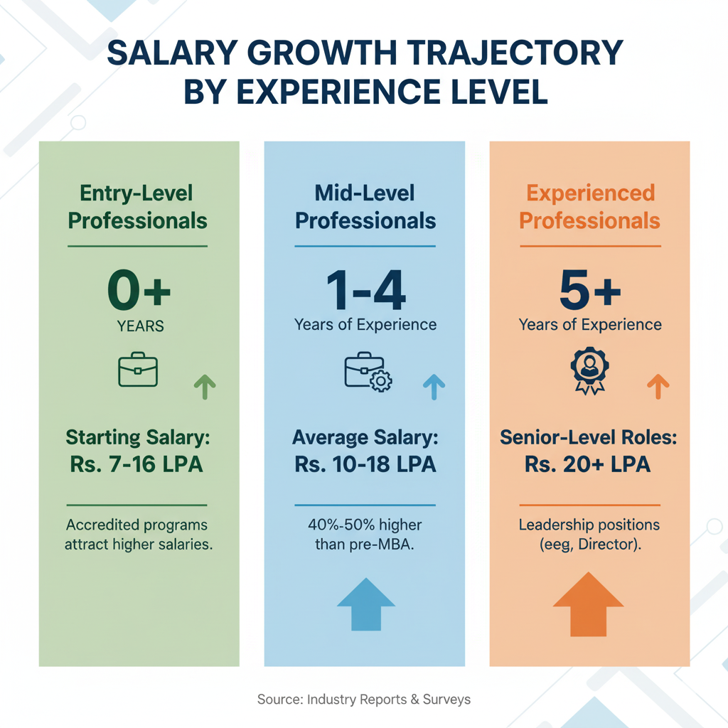 salary growth trajectory by experience level